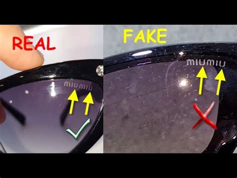 how to spot fake miu miu sunglasses